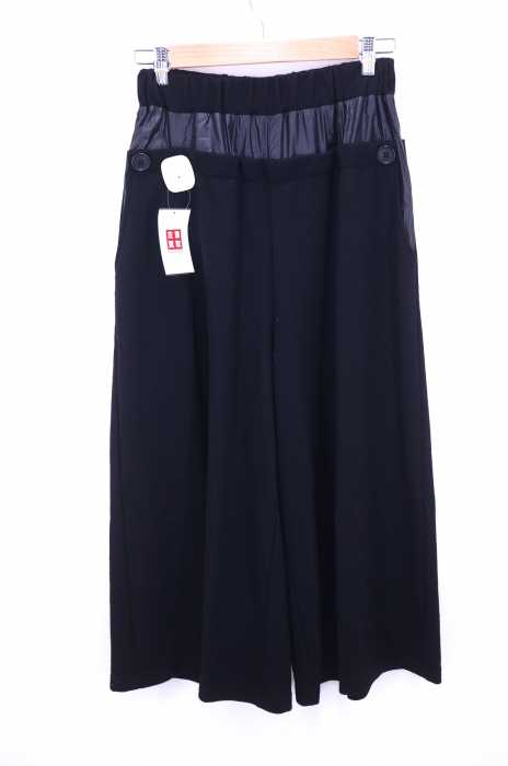 ZUCCa (ズッカ) 19SS 異素材切替 ウラノウールワイドパンツ レディース パンツ