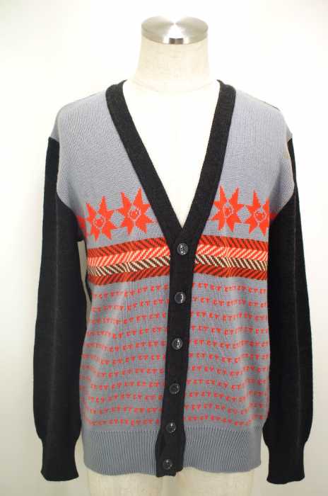 TSUMORI CHISATO （ツモリチサト） ユキネコJQ　ジャガードウールカーディガン メンズ トップス