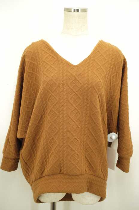 JEANASIS (ジーナシス) 16AW ダイヤケーブルVプルオーバートップス レディース トップス