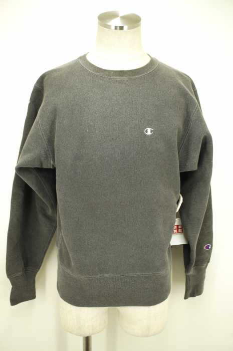 Champion (チャンピオン) 90S USA製 REVERSE WEAVE ロゴ刺繍スウェットトップス メンズ トップス