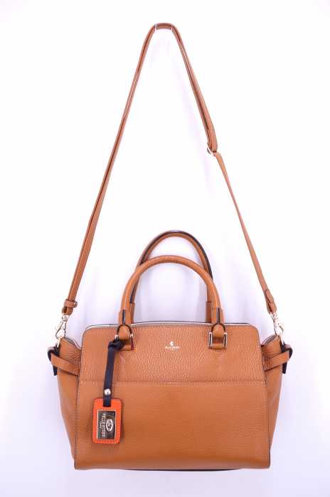 PELLE BORSA（ペレボルサ） 2way ポーチ付き カウレザーショルダーバッグ レディース バッグ