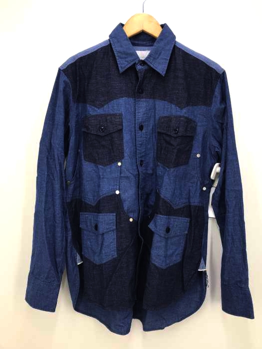 FUMITOGANRYU（フミトガンリュウ） 8 POCKETS REBUILT DENIM SHIRT メンズ トップス