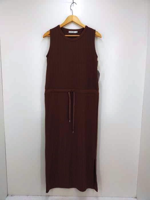 MOUSSY（マウジー） WIDERIBノースリーブマキシドレス レディース ワンピース