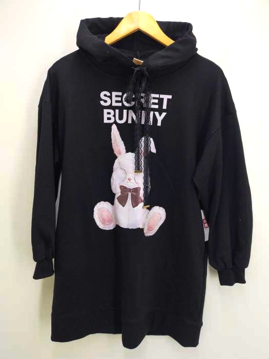 Secret Honey by Honey Bunch(シークレットハニーバイハニーバンチ) うさぎプリントパーカーワンピース レディース ワンピース