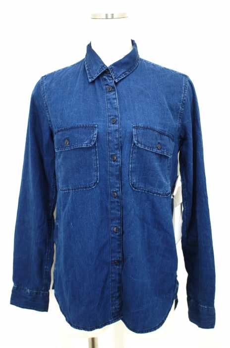 Gap （ギャップ） インディゴボタンシャツ レディース トップス