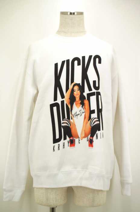 KRHYME DENIM（クライムデニム） 裏起毛プリントスウェットトップス  