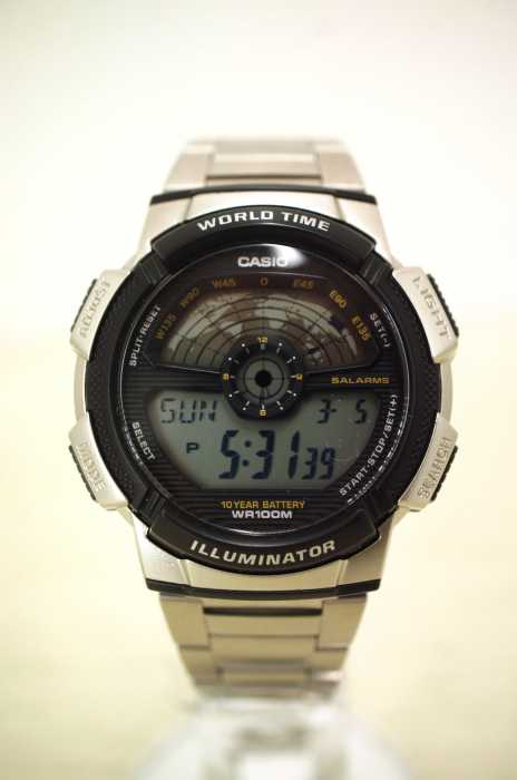 CASIO （カシオ） AE-1100WD-1A ワールドトラベラー デジタル腕時計 メンズ ファッション雑貨
