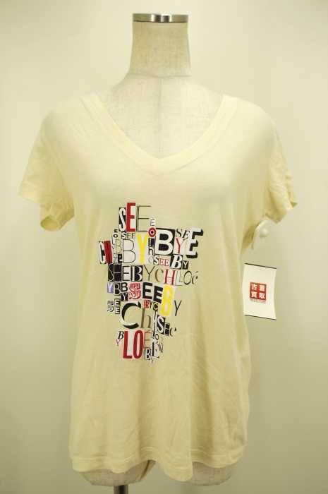 SEE BY CHLOE （シーバイクロエ） Vネックプリントカットソー レディース トップス