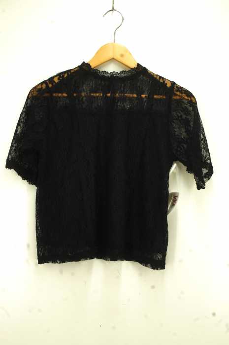 MAJESTIC LEGON （マジェスティックレゴン） ミックスレースプチネックトップス レディース トップス