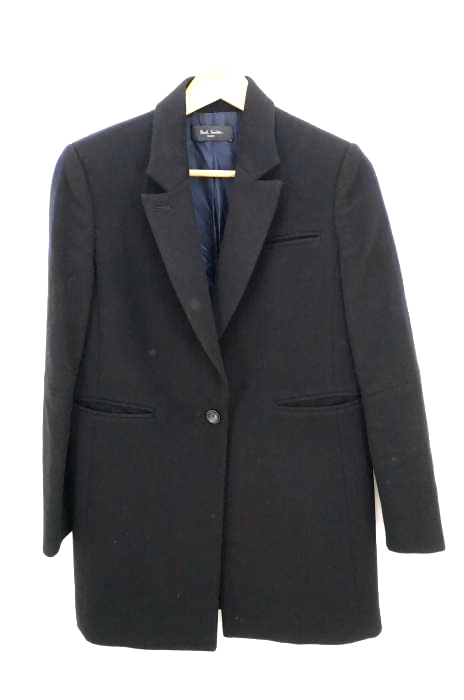Paul Smith BLACK(ポールスミスブラック) 裏地花柄2トーンバイカラーチェスターコート レディース アウター