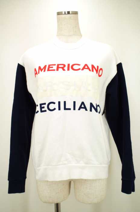 etre cecile (エトレセシル) 裏起毛プリントスウェットトップス レディース トップス