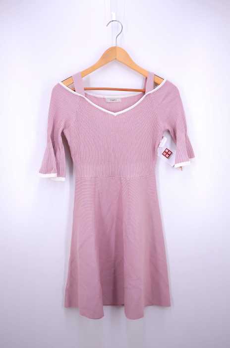 titty&Co(ティティアンドコー) 19SS フレアスリーブニットワンピース レディース ワンピース