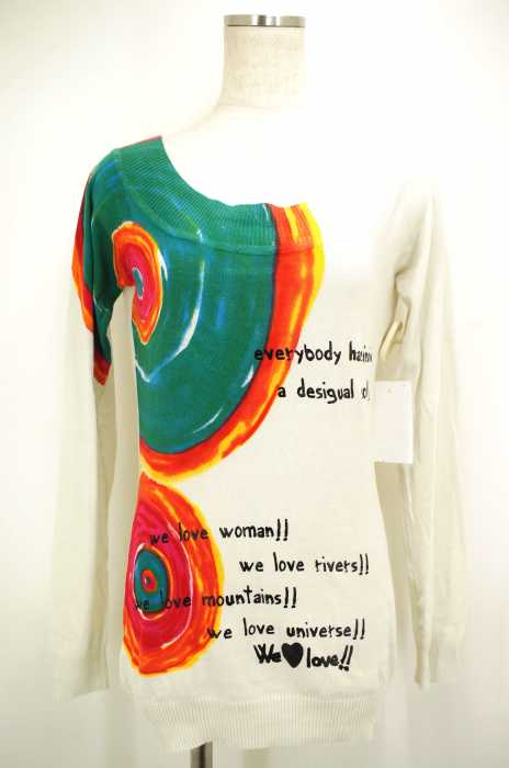 Desigual （デシグアル） プリントニットカットソー レディース トップス