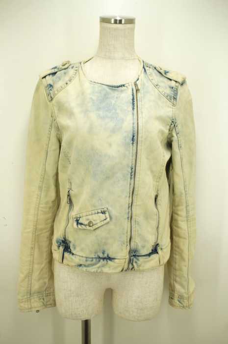 ZARA TRF （ザラトラファルック） ノーカラー デニム レディース アウター