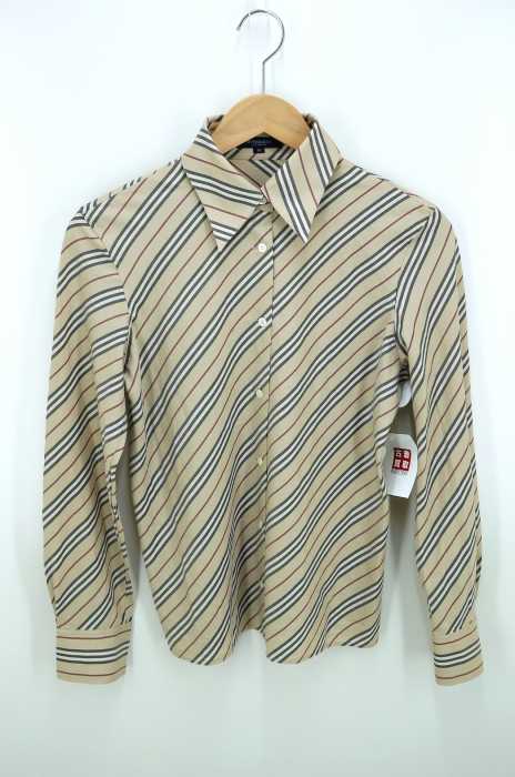 BURBERRY LONDON（バーバリーロンドン） 斜めノバストライプ コットン シャツ レディース トップス