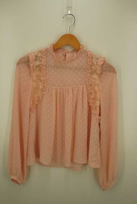 ZARA TRF collection（ザラティーアールエフコレクション） 刺繍シアーシャツ レディース トップス