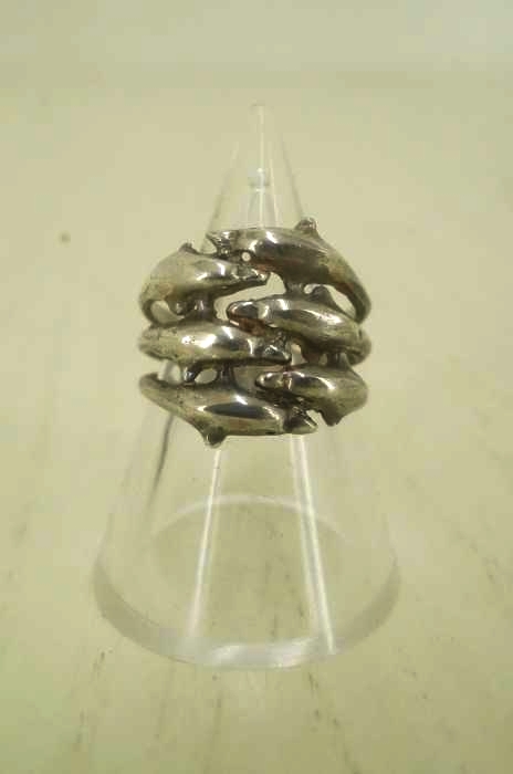 USED古着（ユーズドフルギ） 925シルバーイルカデザインリング レディース アクセサリー