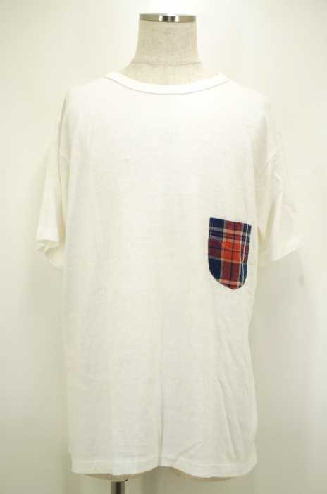 FilMelange （フィルメランジェ） DIZZY オーガニックコットンチェックポケットワイドTシャツ メンズ トップス