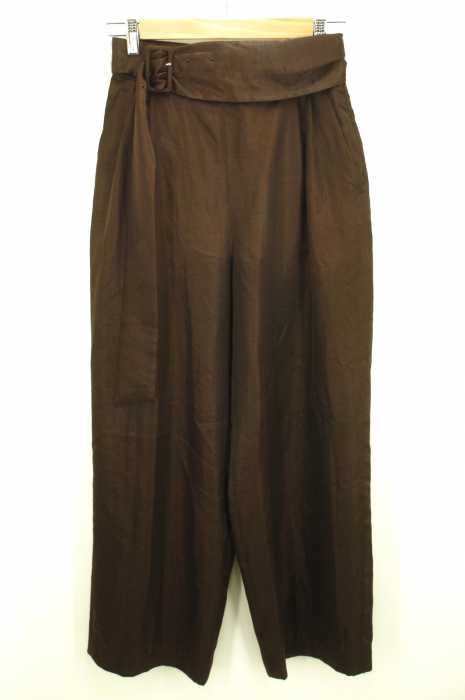 6 BEAUTY & YOUTH UNITED ARROWS（ロクビューティーアンドユースユナイテッドアローズ） SATIN SASH BELT PANTS レディース パンツ