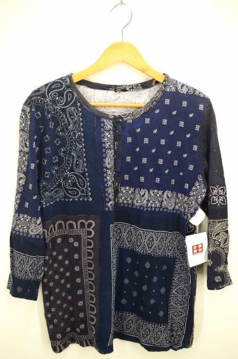 BOHEMIANS(ボヘミアンズ) バンダナパッチワークヘンリーネックカットソー メンズ トップス