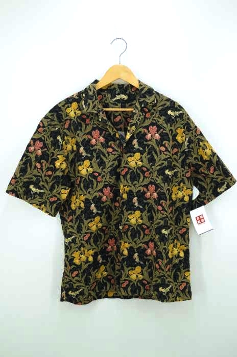 victoria and albert museum（フルギ） 草花柄開襟シャツ メンズ トップス