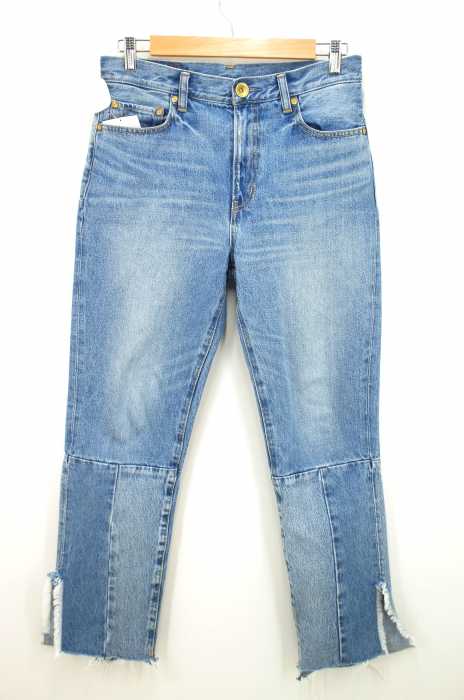 RODEO CROWNS （ロデオクラウンズ） 17SS スリットリメイクデニムストレートパンツ レディース パンツ