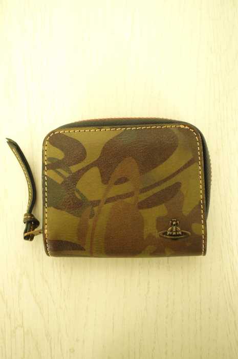 Vivienne Westwood （ヴィヴィアンウエストウッド） MAN カモフラージュラウンドジップ折財布 メンズ ファッション雑貨