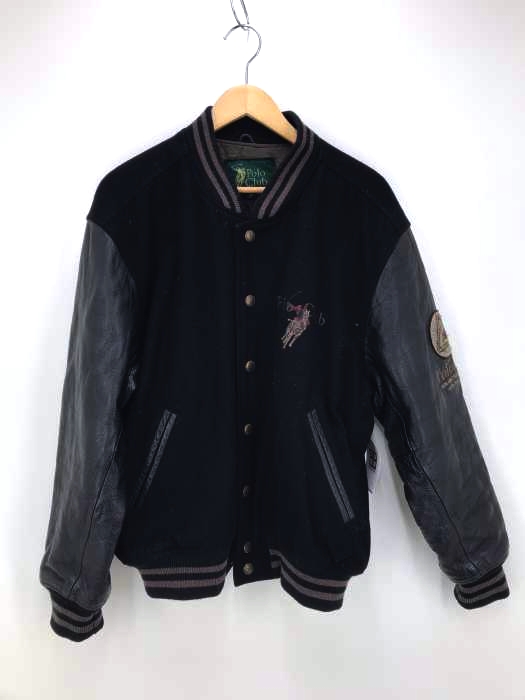 Polo Club（ポロクラブ） カウレザー切り替え スタジャン メンズ アウター