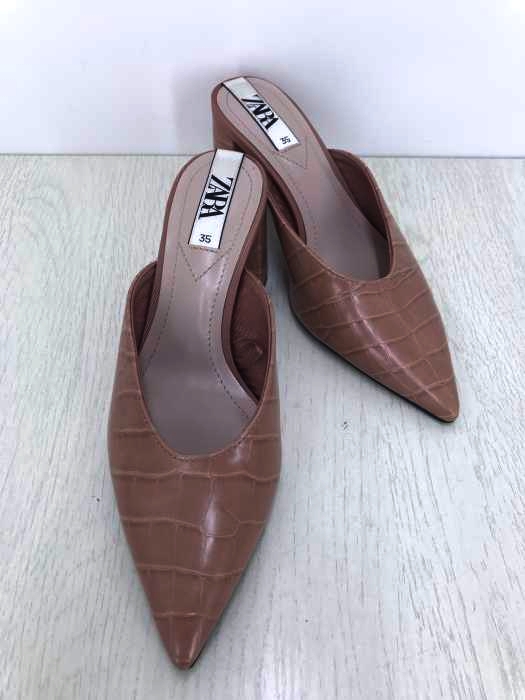 ZARA（ザラ） クロコダイル型ヒールサンダル レディース シューズ