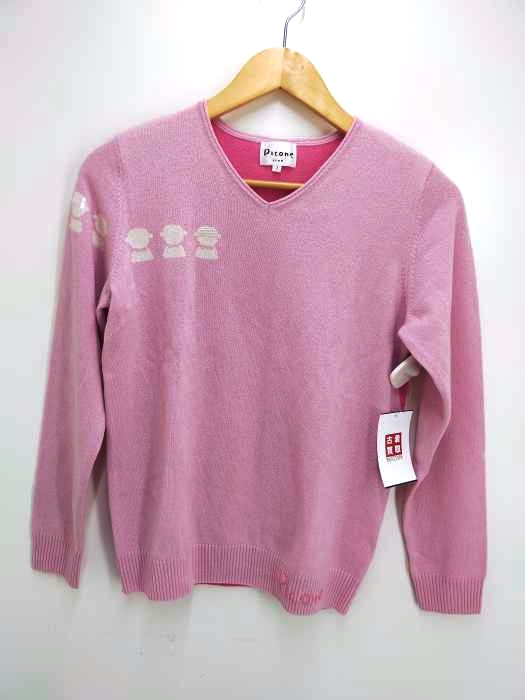 PICONE CLUB(ピッコーネクラブ) カシミヤVネックニット レディース トップス