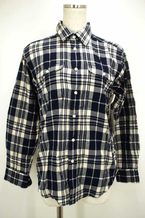 Polo by RALPH LAUREN （ポロバイラルフローレン） エルボーパッチ付きチェックネルボタンシャツ レディース トップス