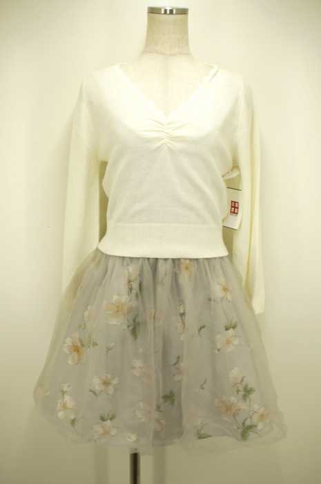 dazzlin (ダズリン) 17SS チュール花柄コンビワンピース レディース ワンピース
