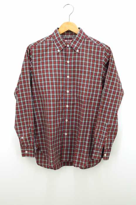 BEAMS  （ビームス） マドラスチェック ボタンダウンシャツ メンズ トップス