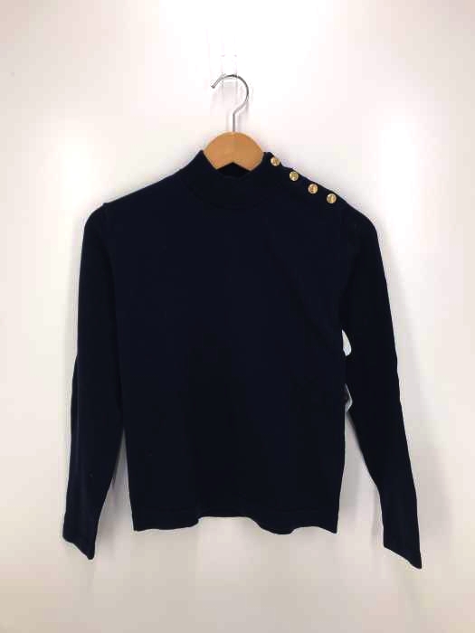 MACPHEE（マカフィー） ショルダーボタン モックネックニット レディース トップス