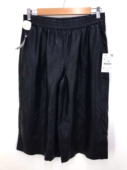 ZARA BASIC（ザラベーシック） フェイクレザーガウチョパンツ レディース パンツ