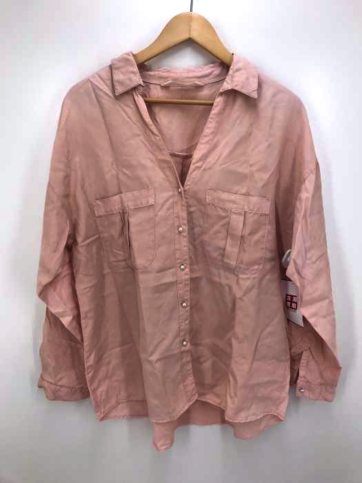 zara ba(ザラベーシック) テンセルパールボタンオーバーシャツ レディース トップス