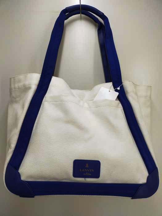 LANVIN en Bleu（ランバンオンブルー） キャンバスリボントート大 レディース バッグ