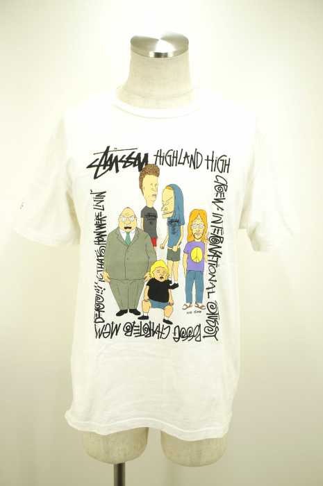 STUSSY （ステューシー） BEAVIS and BUTT-HEAD プリントTシャツ メンズ トップス