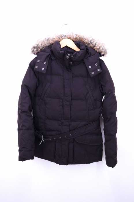 TOMMY HILFIGER （トミーヒルフィガー） ファー装飾 フーデッドダウンジャケット レディース アウター