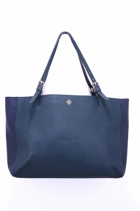 TORY BURCH（トリーバーチ） Emerson Small Buckle バイカラー レザートートバッグ レディース バッグ