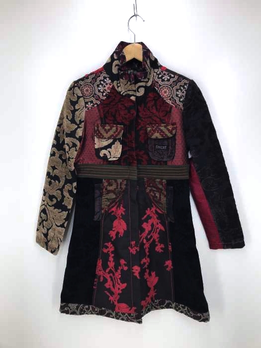 DESIGUAL（デシグアル） 総柄切替コート レディース アウター