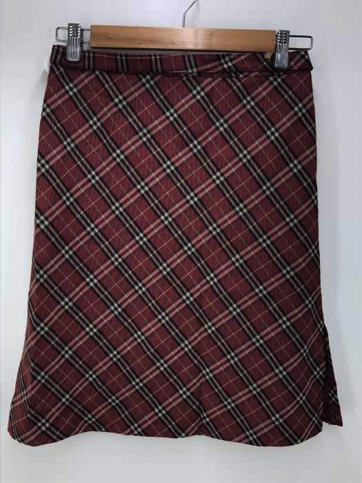 BURBERRY BLUE LABEL（バーバリーブルーレーベル） チェックベルト付きタイトスカート レディース スカート