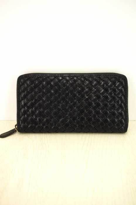 moani （モアニ） メッシュレザーラウンドジップウォレット 長財布 メンズ ファッション雑貨