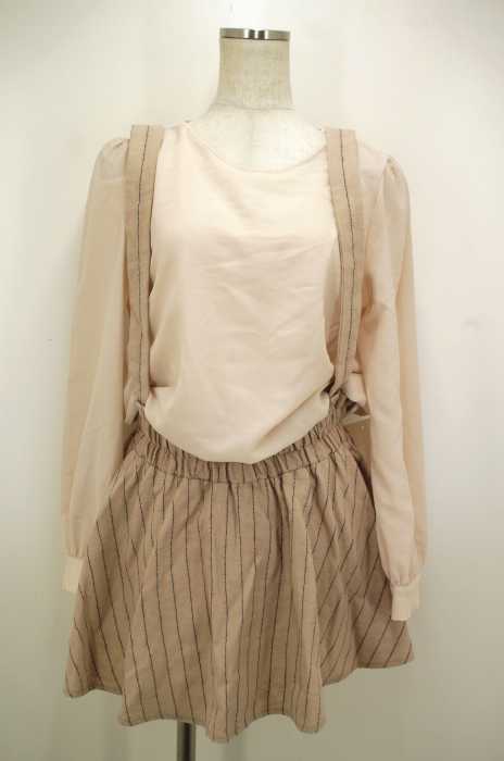 snidel （スナイデル） 13AW ストライプジャンスカレイヤードワンピース レディース ワンピース