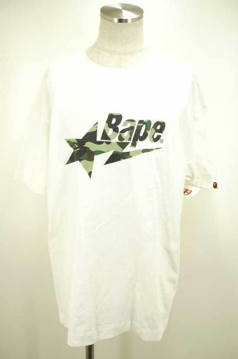 BAPE （ベイプ） カモ柄BAPEプリントTシャツ カットソー　 メンズ トップス