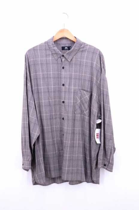HARE （ハレ） MADE IN JAPAN グレンチェック ビッグシルエット シャツ メンズ トップス