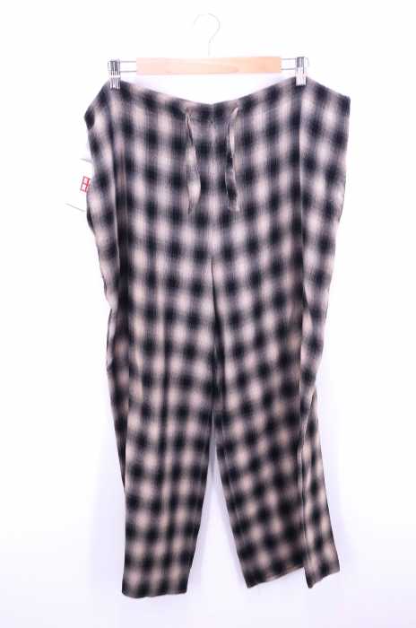 USED古着 (ユーズドフルギ) EXPRESS オンブレチェック柄 ワイドイージーパジャマパンツ メンズ パンツ