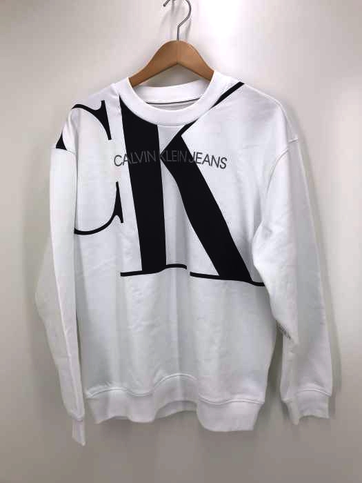 Calvin Klein Jeans（カルバンクラインジーンズ） OVERSIZED MONOGRAM SWEATSHIRT レディース トップス