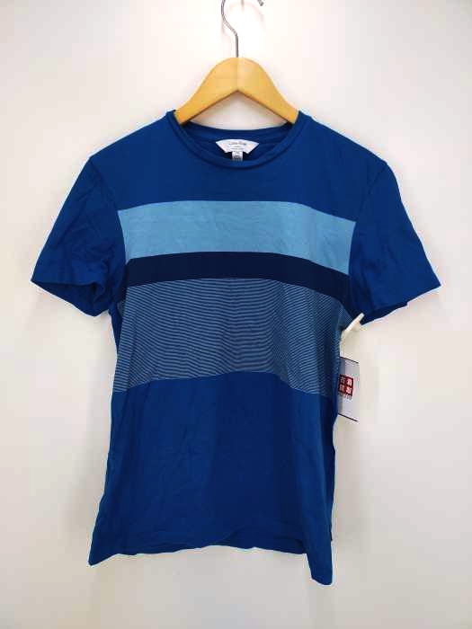 CALVIN KLEIN（カルバンクライン） ボーダー クルーネック Tシャツ メンズ トップス
