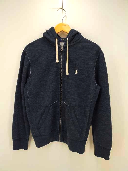 RALPH LAUREN（ラルフローレン） 胸ロゴ刺繍フーデッドジップアップパーカー メンズ トップス